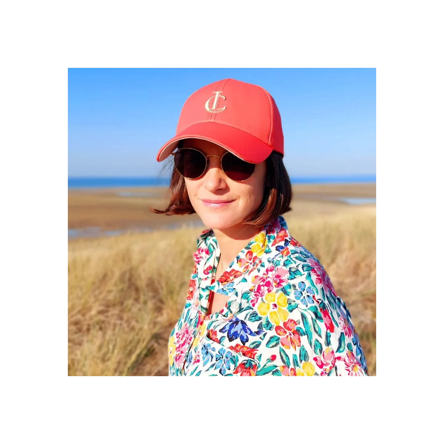 Orange recycled polyester baseball cap - Le chapoté