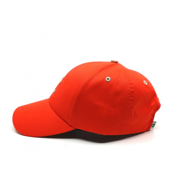 Casquette Baseball Polyester recyclé Orange - Le chapoté Casquette Baseball Polyester recyclé Orange - Le chapoté