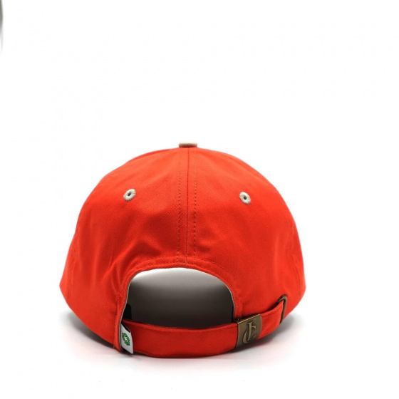Orange recycled polyester baseball cap - Le chapoté