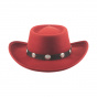Red Wool Felt Western Close Friend Hat - Bullhide