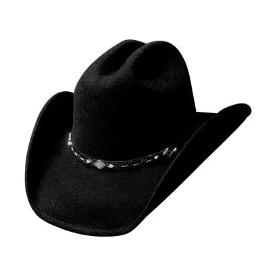 Black Wool Felt Wagoneer Hat - Bullhide Reference: 18183 | Traclet Hat Shop