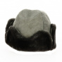 Cossack Fur & Sheepskin Toque / Ushanka Hat Brown - Traclet