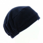 Navy Polar Fleece Beanie Hat - Traclet