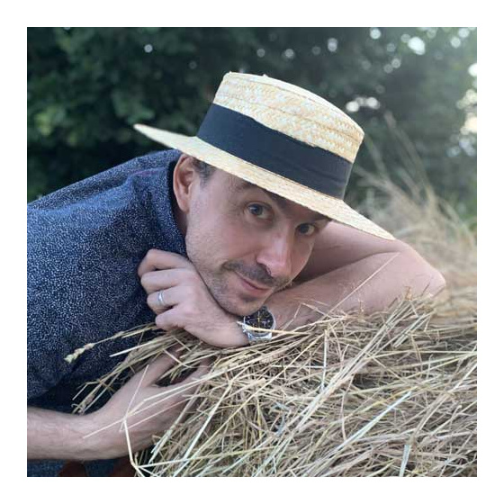 classic straw boater