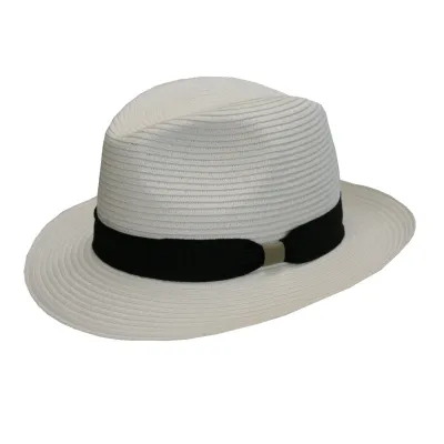 Franko UPF50+ White Paper Straw Traveller Hat - Traclet Reference: 18214 | Traclet Hat Shop