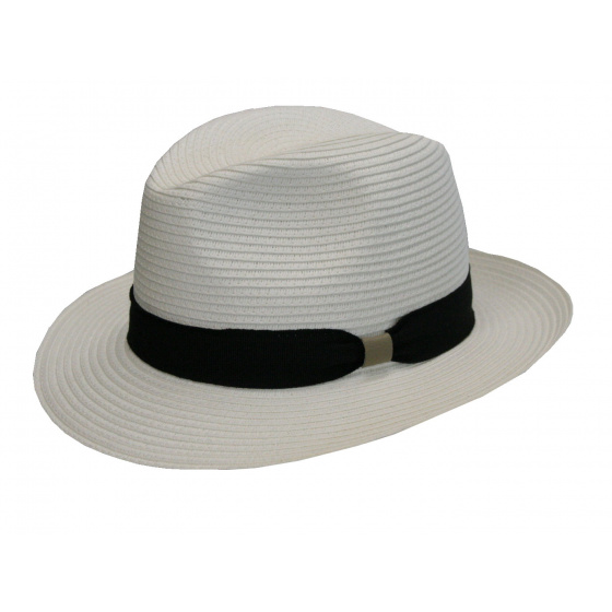 Franko UPF50+ White Paper Straw Traveller Hat - Traclet