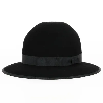 Chapeau Capeline Chouan Feutre Laine Noir - Traclet Référence : 18215 | Chapellerie Traclet