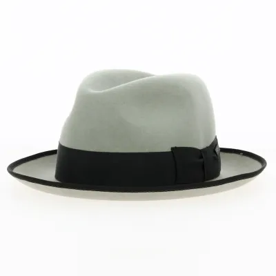Grey Fur Felt Oxford Fedora Hat - Guerra Reference: 18218 | Traclet Hat Shop