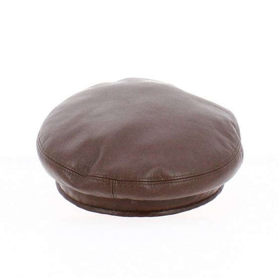 leather beret Reference : 3269 | Chapellerie Traclet