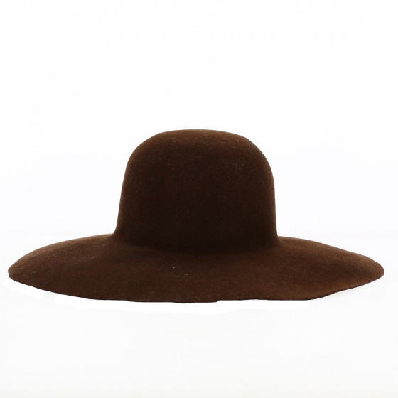 Unformed Wool Felt Wide Brim Hat - Traclet