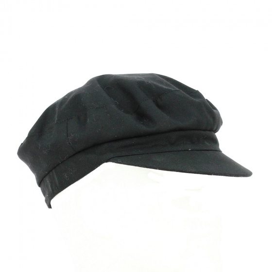 Black Warming Cap with Rigid Visor - TRACLET