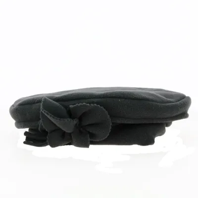 Women's Fleece Beret Grey Flower - Traclet