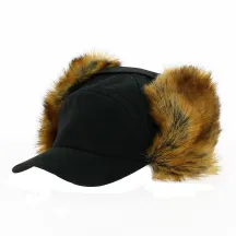 Black Ear-flap Cap - Traclet Reference: 18233 | Traclet Hat Shop