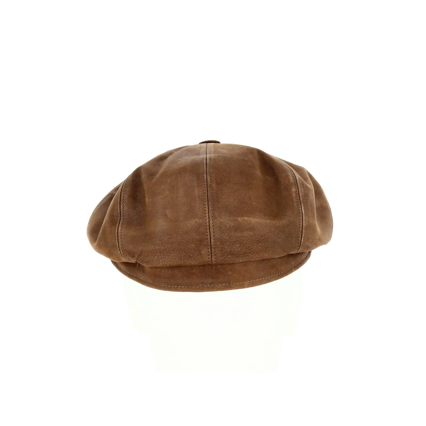Casquette Cuir Wayne Taupe - Traclet Reference : 18237 | Chapellerie Traclet