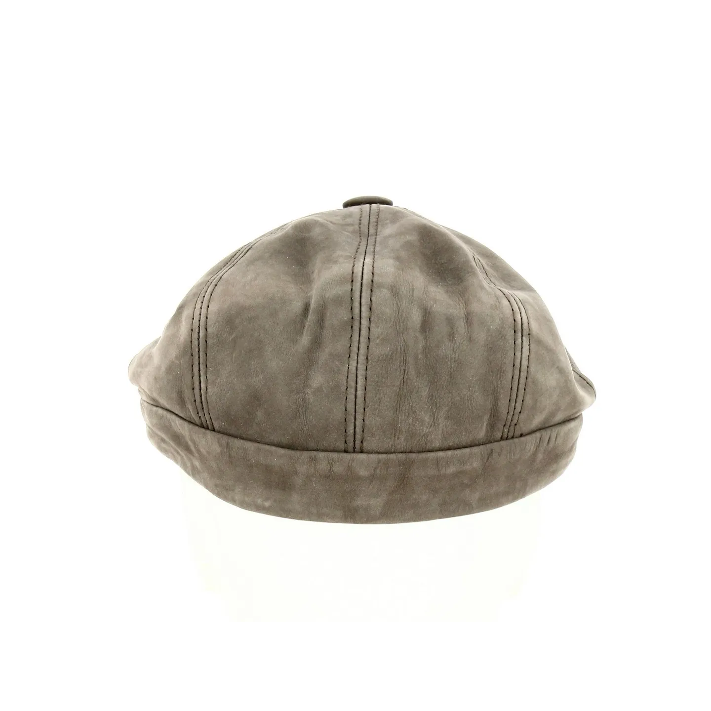 Casquette Cuir Wayne Taupe - Traclet Reference : 18237 | Chapellerie Traclet