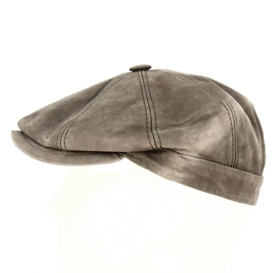 Casquette Cuir Wayne Taupe - Traclet Casquette Cuir Wayne Taupe - Traclet