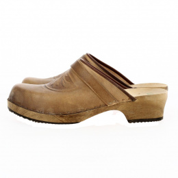 Backless leather clogs - Saint Nicolas