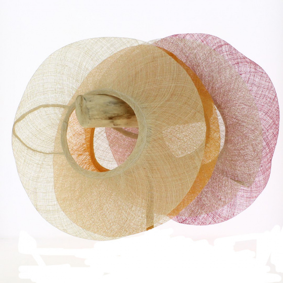 Sisal Brim for Ceremony Wide-Brimmed Hat - Traclet
