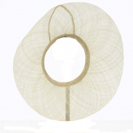 Sisal Brim for Ceremony Wide-Brimmed Hat - Traclet