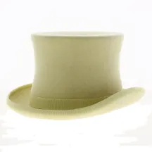 Chapeau Haut De Forme Feutre Jaune pâle - Traclet Reference : 18245 | Chapellerie Traclet