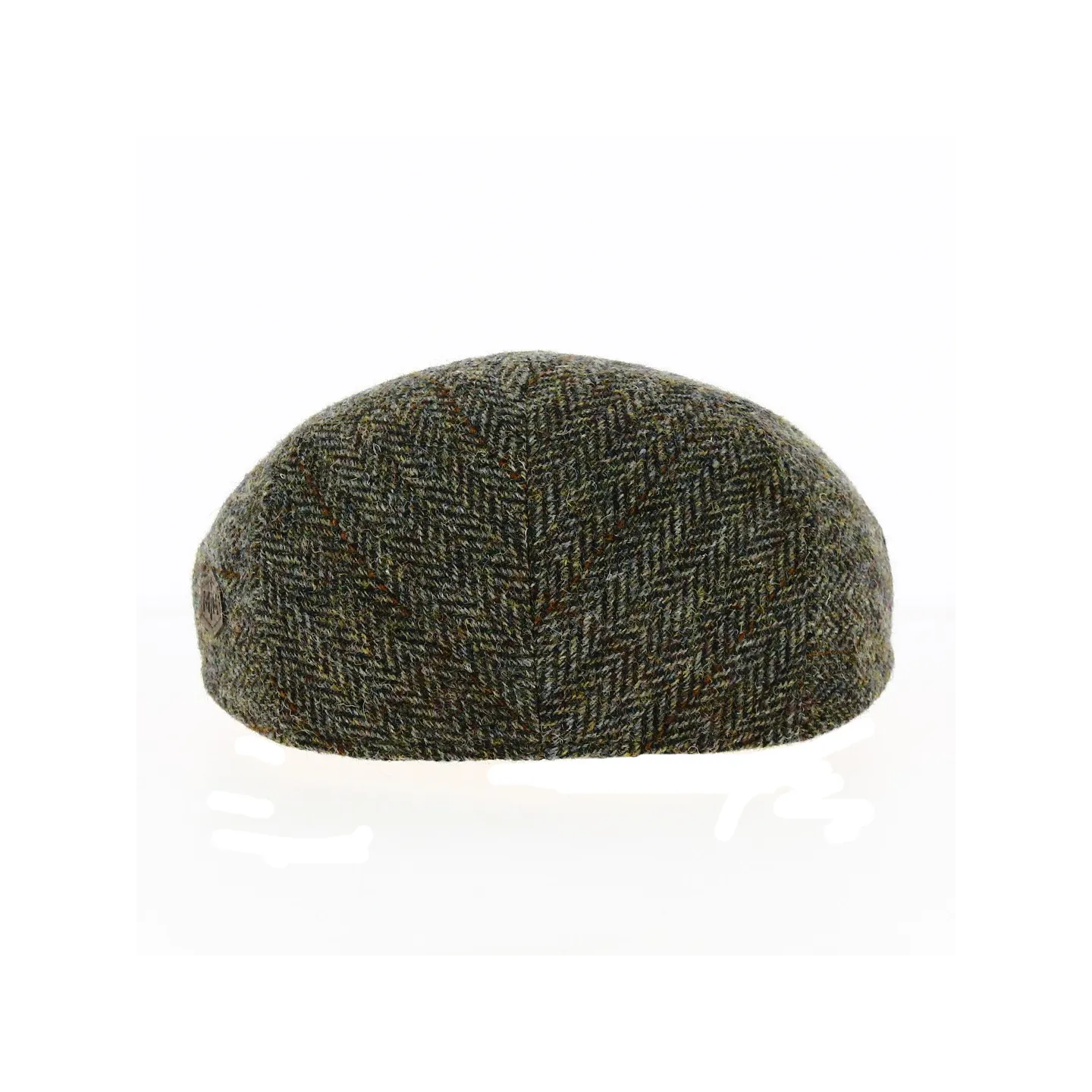 Khaki Harris Tweed Flat Cap - Traclet Reference: 8634 | Traclet Hat Shop