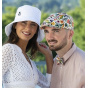 Multicolored Flowered Bang Cap - Traclet