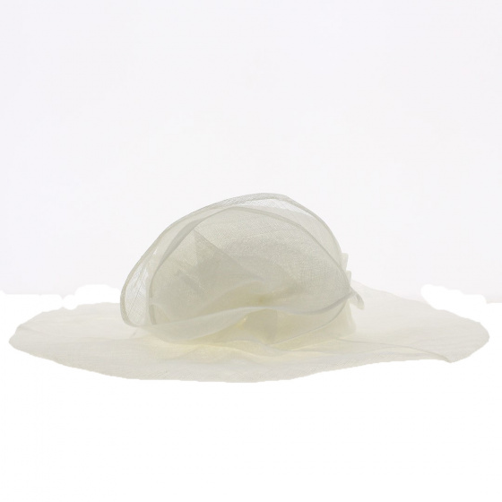 Capeline de Cérémonie Corinne Paille Sisal Made in France - Traclet