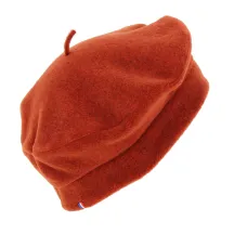 Burnt Orange Denise Fleece Beret - Traclet Reference: 807 | Traclet Hat Shop
