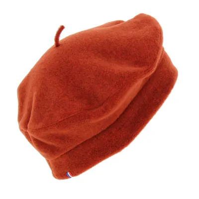 Burnt Orange Denise Fleece Beret - Traclet Reference: 807 | Traclet Hat Shop