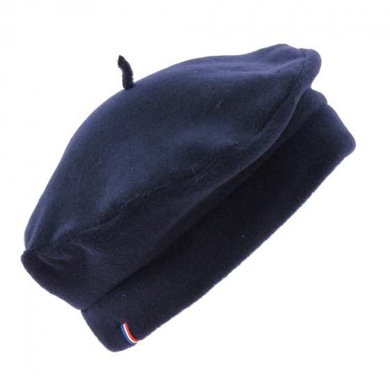 Navy Denise Polar Fleece Beret - Traclet
