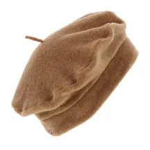 Polar Fleece Beret Denise Taupe - Traclet Reference: 8856 | Traclet Hat Shop