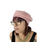 Baby pink fleece beret Denise made in France - Traclet