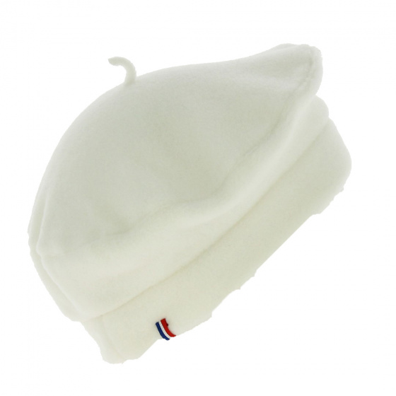Polar fleece beret Denise Ecru - Traclet