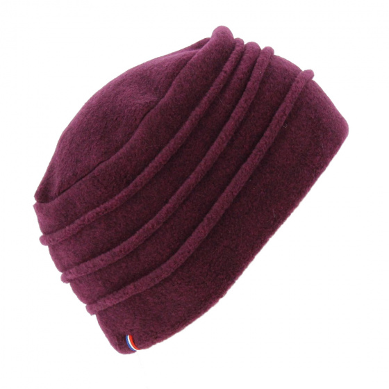 Colette Plum Polar Fleece Toque - Traclet