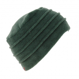 Colette fleece hat Fir green - Traclet