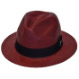 El Panecillo Burgundy Panama Hat