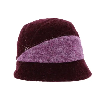 Purple Boiled Wool Hat - Traclet Reference: 18266 | Traclet Hat Shop