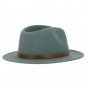 Almond Green Wool Felt Messer Fedora Hat - Brixton