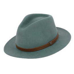 Almond Green Wool Felt Messer Fedora Hat - Brixton