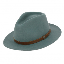 Fedora Messer Hat Felt Wool Almond Green - Brixton