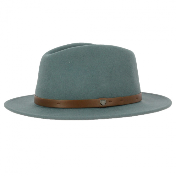 Almond Green Wool Felt Messer Fedora Hat - Brixton Almond Green Wool Felt Messer Fedora Hat - Brixton