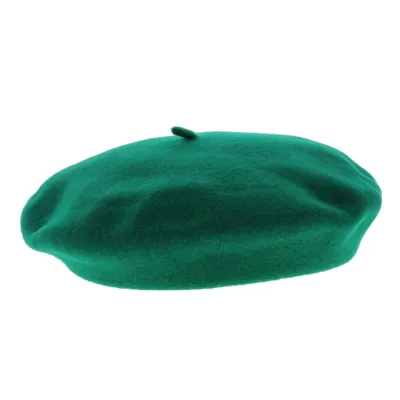Green Fine Wool Basque Beret - Elosegui Reference: 17336 | Chapellerie Traclet