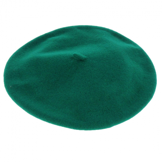 Béret Basque Fina Laine Vert - Elosegui Béret Basque Fina Laine Vert - Elosegui