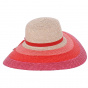 Floppy Hat Rosa Wide Brimmed Natural Straw - Traclet