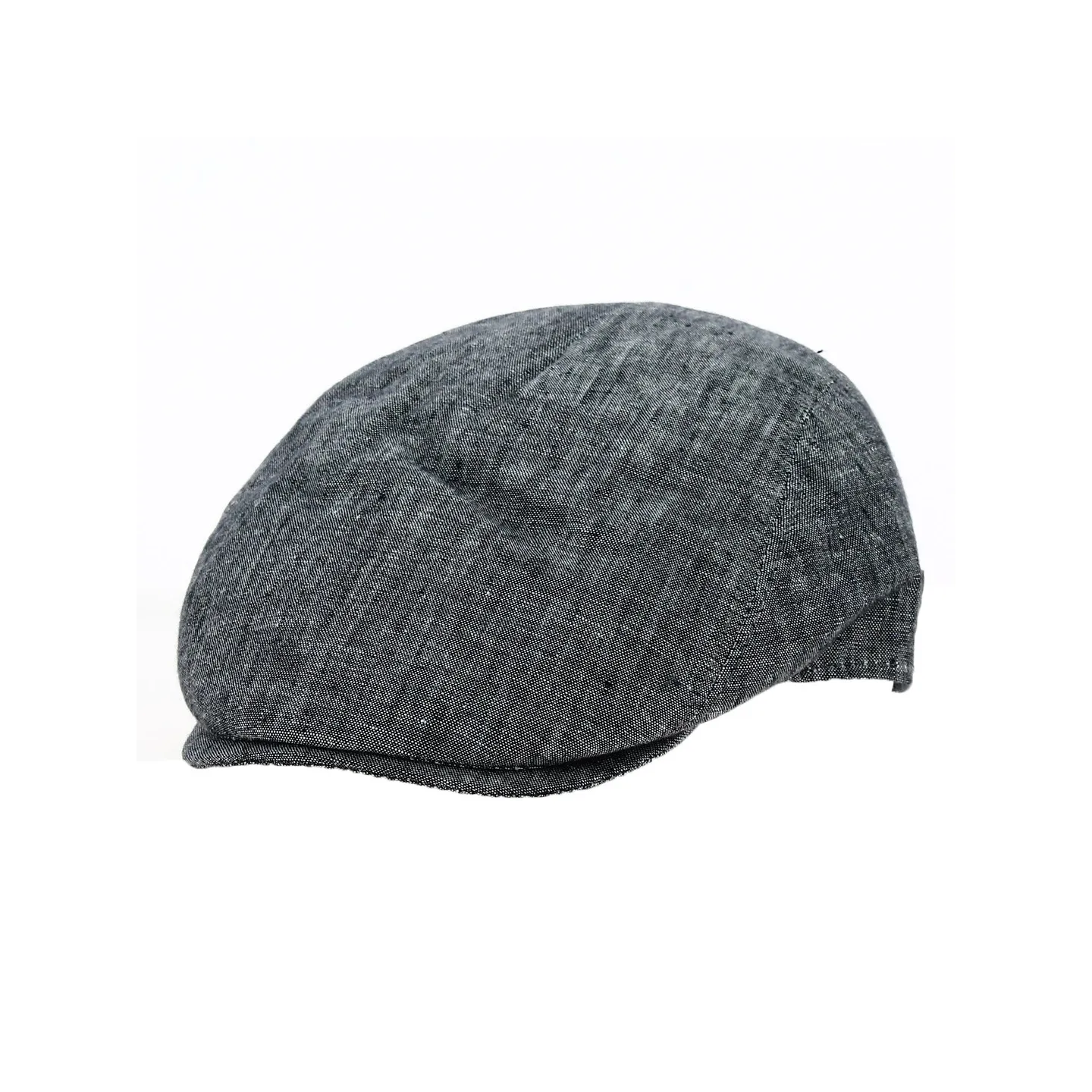Gray Linen Flat Cap - Traclet