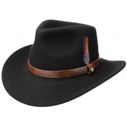 Traveller Horse Hat Wool Felt Black - Stetson