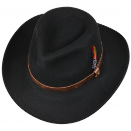 Traveller Horse Hat Wool Felt Black - Stetson