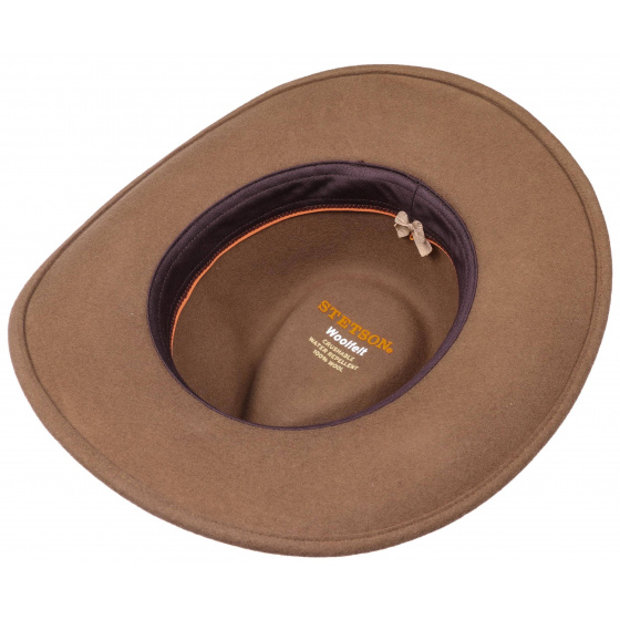 Chapeau Cheval Traveller Feutre Laine Beige - Stetson