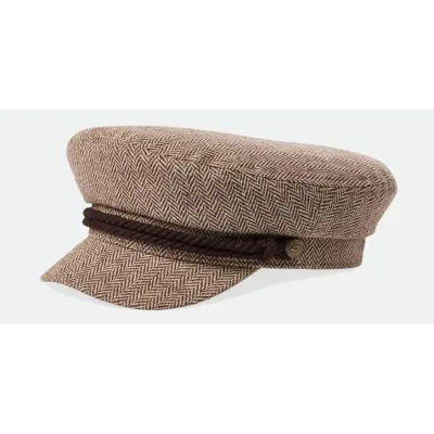 Marin Fiddler Brown Herringbone Cap - Brixton