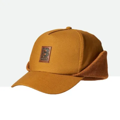 Snapback Cap with Ear Flaps Camel - Brixton Reference: 18270 | Chapellerie Traclet